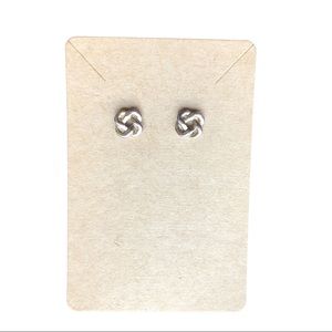 Gold Knot Stud Earrings